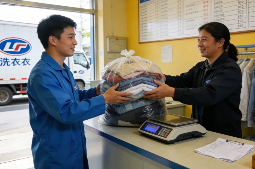 洗衣厂收衣
